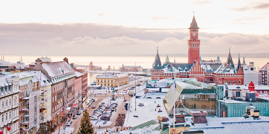 Vy över Helsingborg.