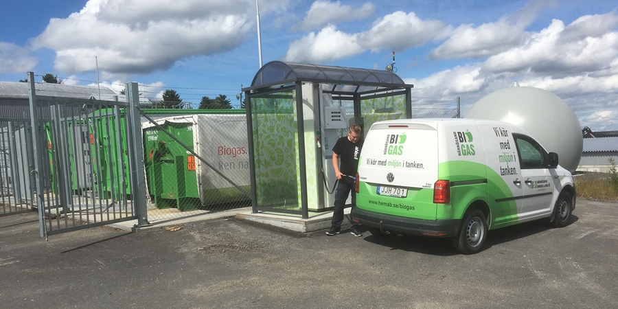 Biogasmacken i Härnösand.