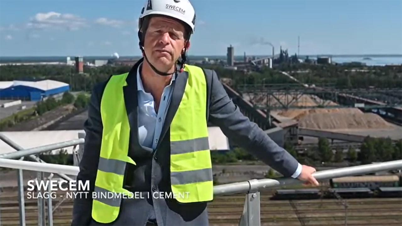 Stålverket i Oxelösund sänker betongens klimatavtryck med hjälp av återbruk